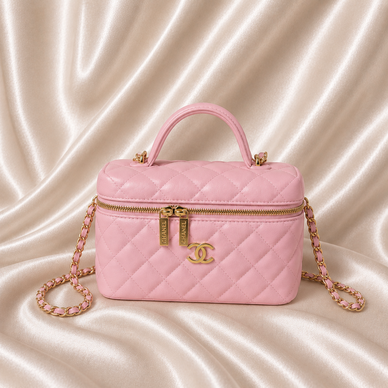 Sac matelassé premium rose