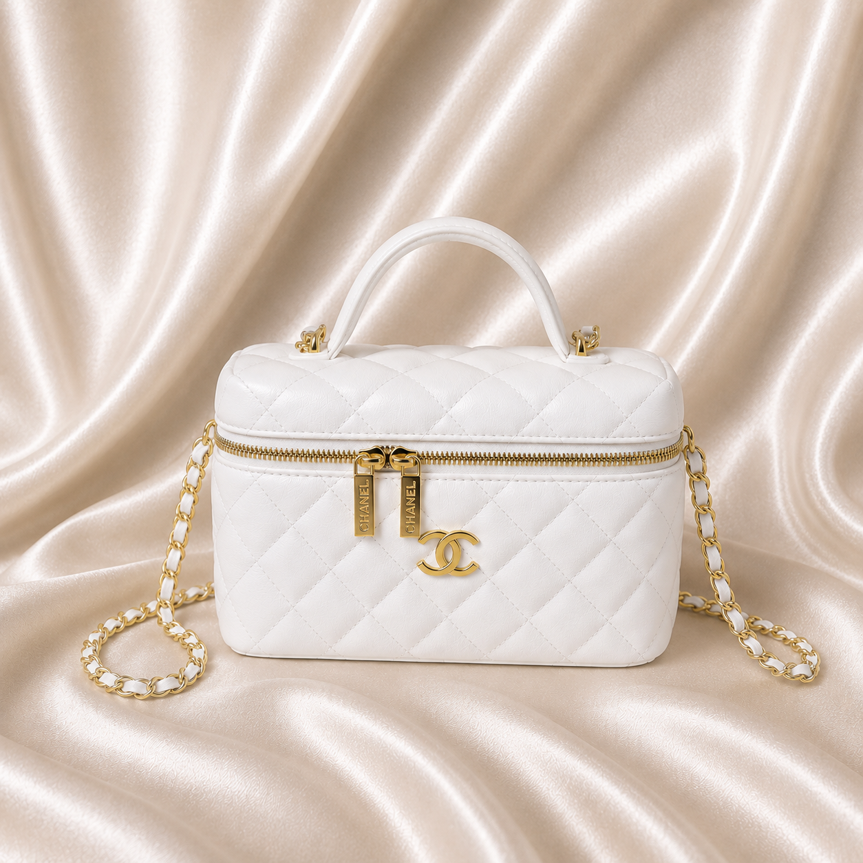 Sac matelassé premium blanc